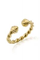 Кольцо не сомкнутое витое 6004-2 DK размер  L