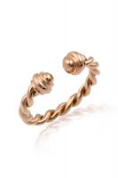 Кольцо не сомкнутое витое 6004-4 DK размер  L