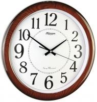 Настенные часы Mirron круглые темно коричневые P2257ADKB