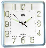 Настенные часы Mirron квадратные голубые P2875CNB