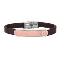 Браслет мужской из натуральной кожи Якорь 2099-02DK