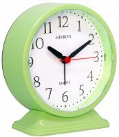 Будильник Mirron кварцевый зеленый 2673-2