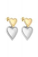 Серьги  Сердца  30002-1DK
