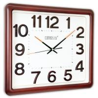 Настенные часы Mirron прямоугольные коричневые M742ATDB