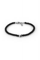 Браслет мужской с черепом Daniel Klein бусины из искуственного камня 2221-1 DK