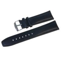 Ремешок для часов натуральная кожа черный 22 мм C24-22black