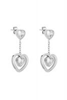 Серьги  Сердце  со стразами 30001-2DK