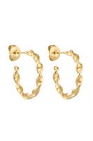 Серьги-кольца лента 5029-2 DK