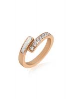 Кольцо со стразами 6006-3DK размер  L