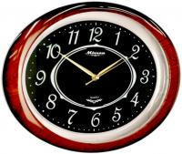 Настенные часы Mirron овальные коричневые P2267ADKBL