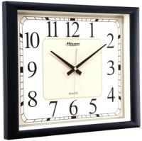 Настенные часы Mirron прямоугольные черные M2202ABL