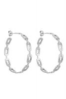 Серьги кольца в виде цепей 5024-1 DK