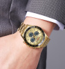 Часы наручные Skmei мужские электронные спортивные 2505gold-black-steel