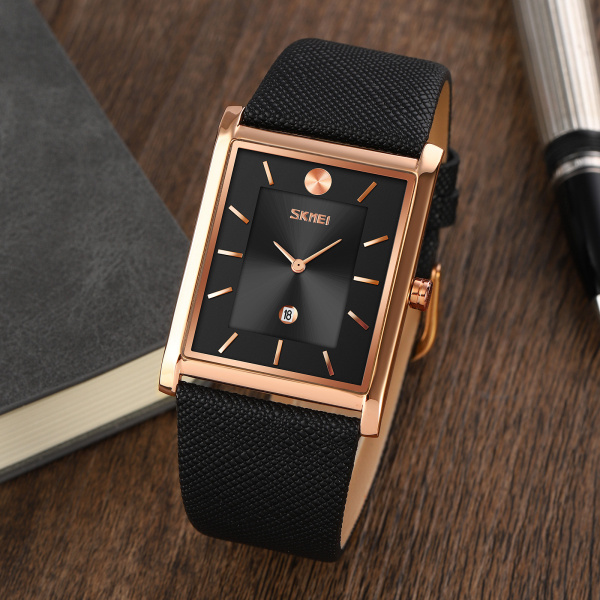 Часы наручные Skmei мужские кварцевые 9256rose-gold-black