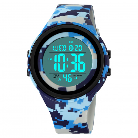 Часы наручные Skmei мужские электронные спортивные 2093blue-camo