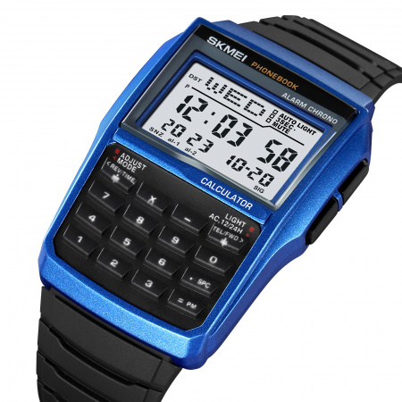 Часы наручные Skmei мужские электронные с калькулятором 2255blue