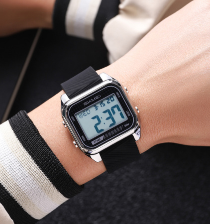 Часы наручные Skmei мужские электронные 2496silver-black