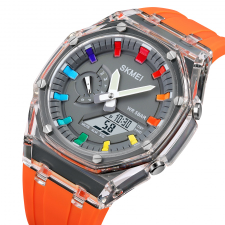 Часы наручные Skmei мужские электронные спортивные 2100orange