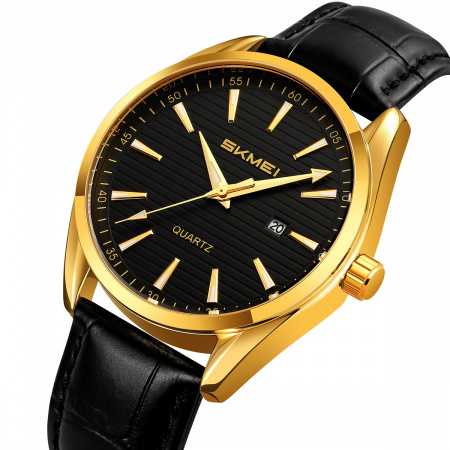 Часы наручные Skmei мужские кварцевые 2490gold-black