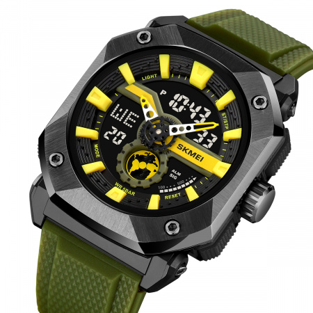 Часы наручные Skmei мужские электронные спортивные 2272black-green