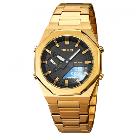 Часы наручные Skmei мужские электронные спортивные 1816gold-black