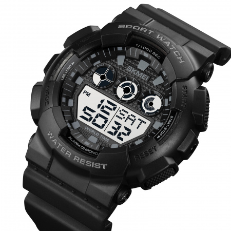 Часы наручные Skmei мужские электронные спортивные 1857black-white