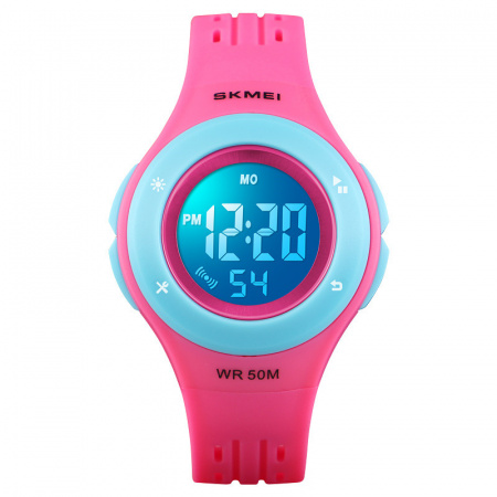 Часы наручные Skmei детские электронные спортивные 1455pink-blue