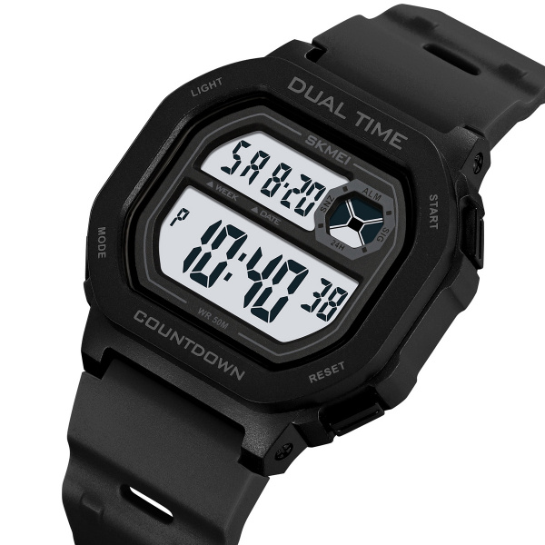 Часы наручные Skmei мужские электронные спортивные 2543black-white