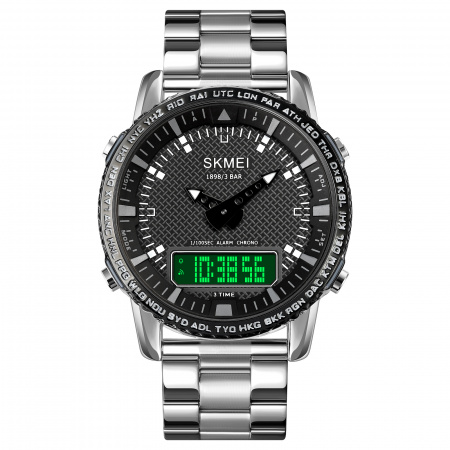 Часы наручные Skmei мужские электронные 1898silver-black
