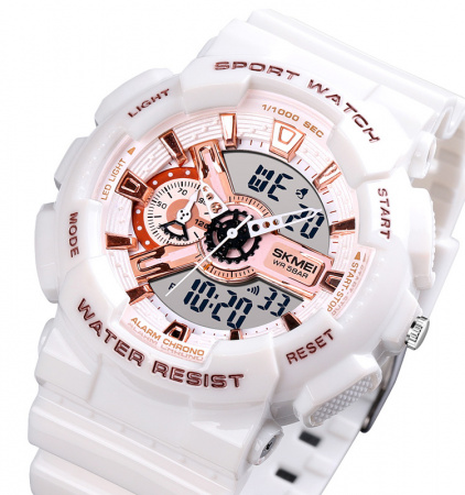Часы наручные Skmei мужские электронные спортивные 1688white