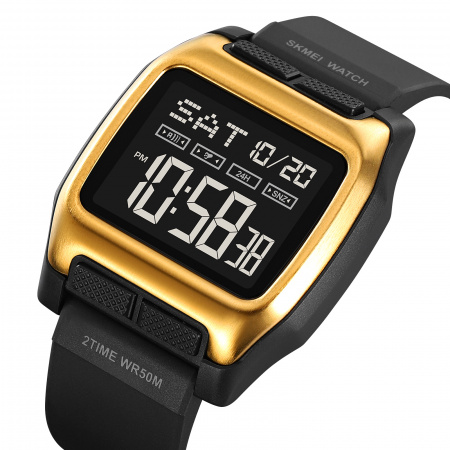 Часы наручные Skmei мужские электронные спортивные 2193gold-black