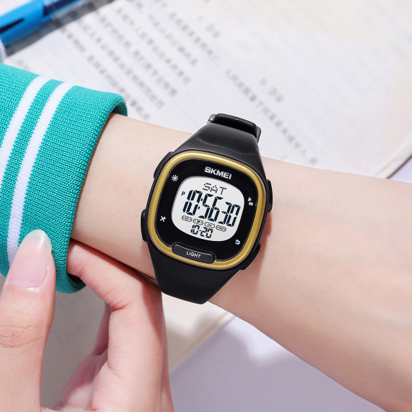 Часы наручные Skmei женские электронные спортивные 1959gold