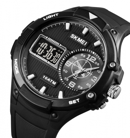 Часы наручные Skmei мужские электронные водонепронецаемые спортивные 1761black-black