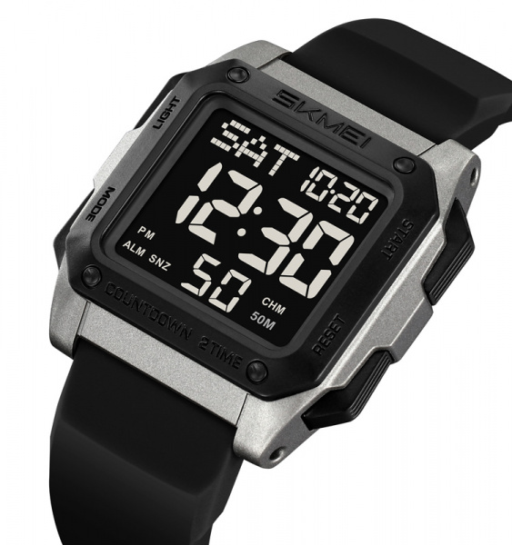 Часы наручные Skmei мужские электронные спортивные 2454titanium