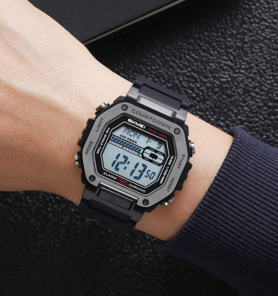 Часы наручные Skmei мужские электронные спортивные 2522black