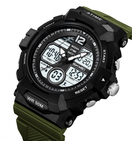 Часы наручные Skmei мужские электронные спортивные 2354green