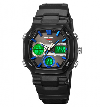 Часы наручные Skmei мужские электронные спортивные 2389black-blue