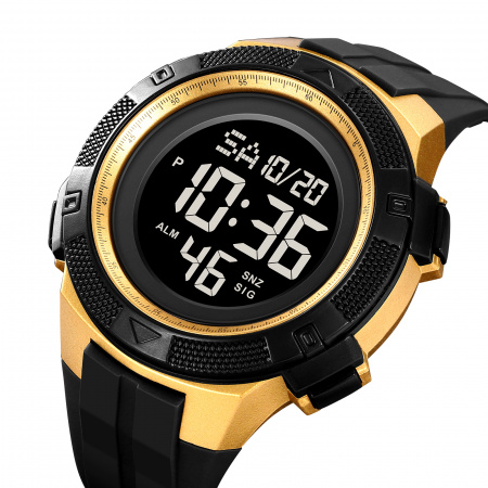 Часы наручные Skmei мужские электронные спортивные 2078black-gold