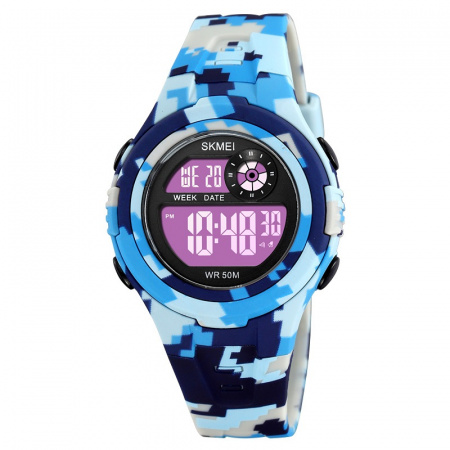 Часы наручные Skmei детские электронные спортивные 2280blue-camo