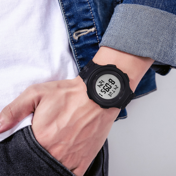 Часы наручные Skmei мужские электронные спортивные 1733black-white