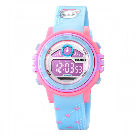 Часы наручные Skmei детские электронные спортивные 2266blue-pink