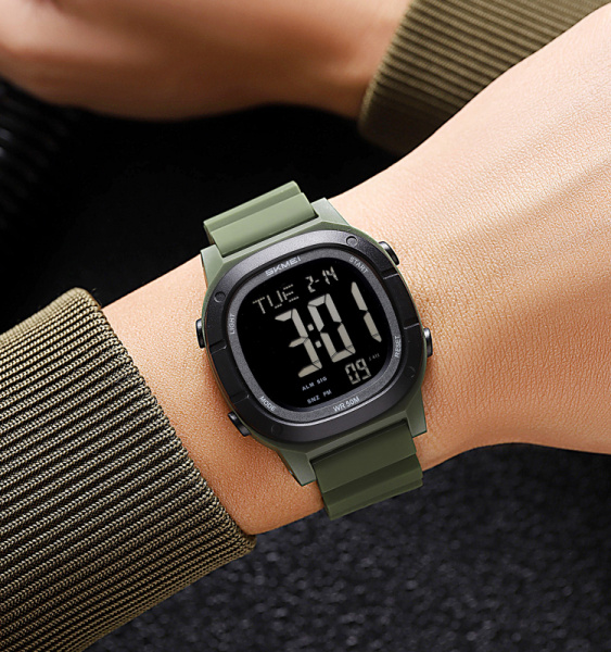 Часы наручные Skmei мужские электронные спортивные 2483green