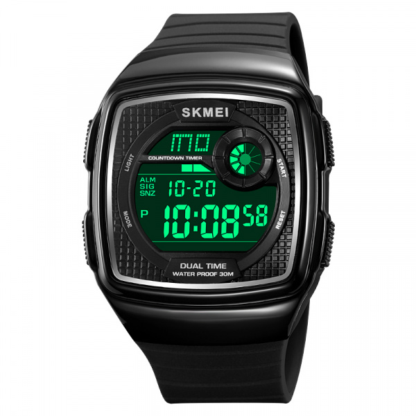 Часы наручные Skmei мужские электронные 2208black-black