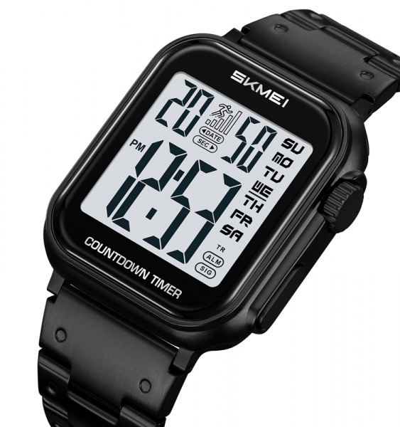 Часы наручные Skmei мужские электронные спортивные 2447black-white
