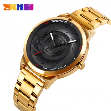 Часы наручные Skmei мужские кварцевые 9210gold-black-men