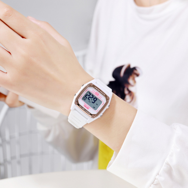 Часы наручные Skmei женские электронные спортивные 1614white