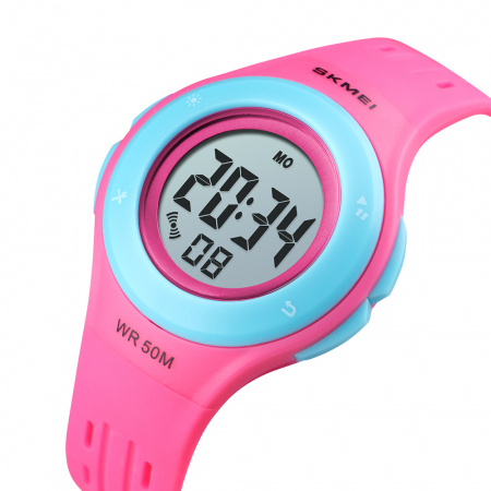 Часы наручные Skmei детские электронные спортивные 1455pink-blue