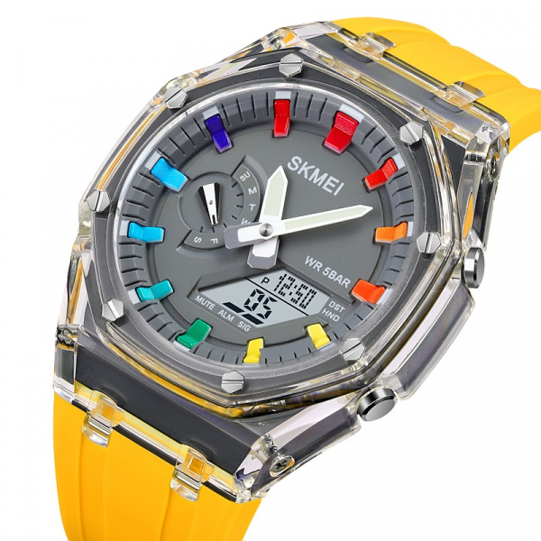 Часы наручные Skmei мужские электронные спортивные 2100yellow