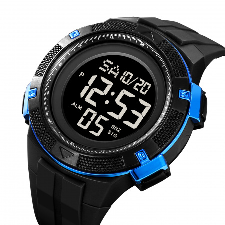 Часы наручные Skmei мужские электронные спортивные 2078black-blue