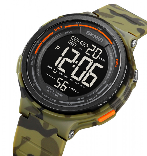 Часы наручные Skmei мужские электронные спортивные 1841green-camo